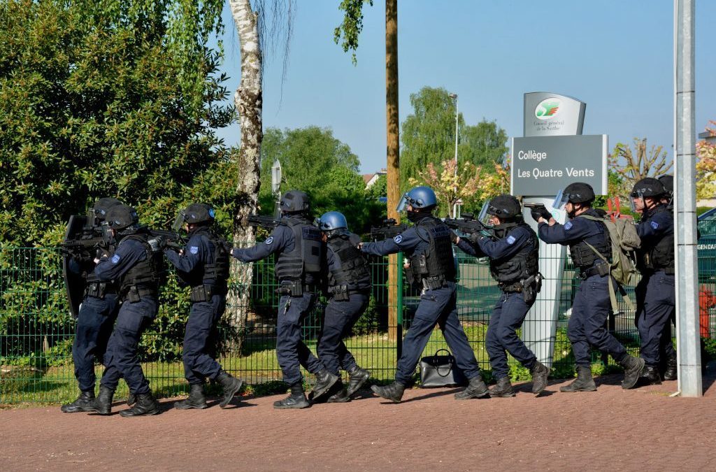 Simulation d’attentat au collège