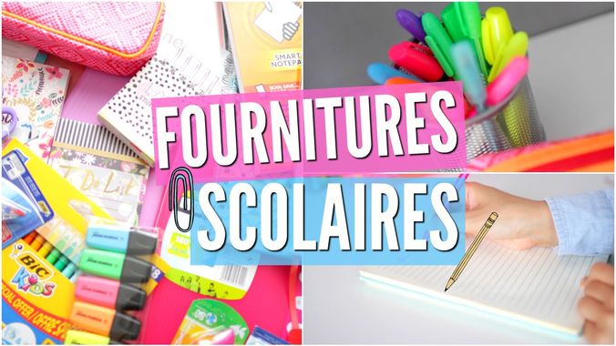 Fournitures scolaires pour la rentrée 2019