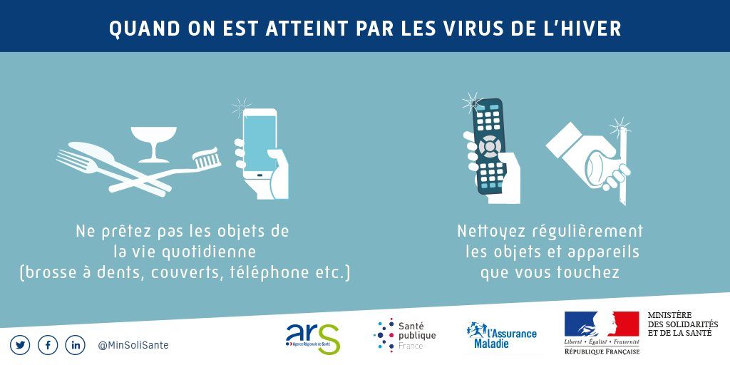 Quelques gestes pour éviter la transmission des virus en hiver