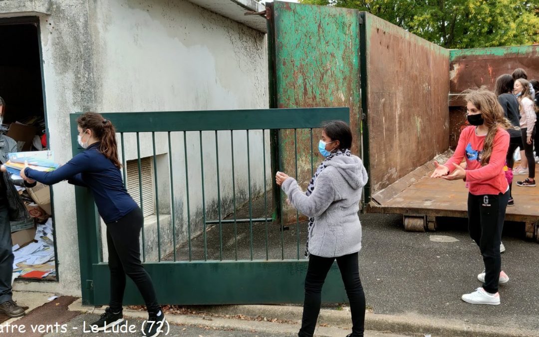 La collecte de papier a commencé : 4 jours pour atteindre notre objectif de 6 tonnes !